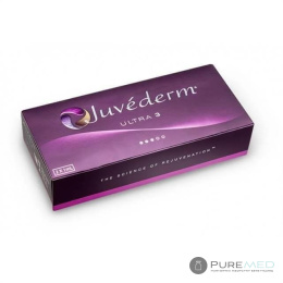 Juvéderm Ultra 3 филлер с гиалуроновой кислотой 2x1 мл моделирование и контурирование лица, заполнение морщин, га кислота