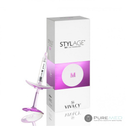 Stylage Bi-Sfot M без лидокаина 2x1ml филлер гиалуроновой кислоты, контурная пластика и наполнение губ гиалуроновой кислотой