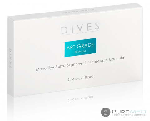 DIVES MED Art Grade Premium PDO TREADS MONO EYE в канюле специальные нити для ревитализации области вокруг глаз, гусиных лапок,