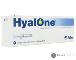 HyalOne 4 мл для лечения остеоартрита тазобедренного или коленного сустава