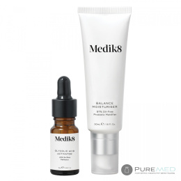 Medik8 Balance Moisturizer with Glycolic Acid SET Пробиотический матирующий крем с AHA-кислотами 50мл + Активатор 1 шт.