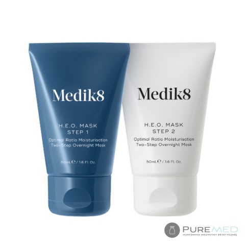 Medik8 H.E.O Mask 2 X 50ml - Двухэтапная маска для ночного глубокого увлажнения