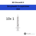 Шприцы двухкомпонентные BD Discardit II 2 мл 10 шт.