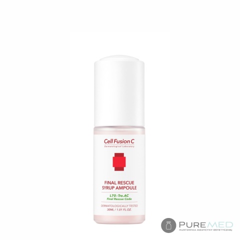 Cell Fusion C TRE.AC Final Rescue Syrup Ampoule — Розовый концентрат для успокоения раздражений 30ml