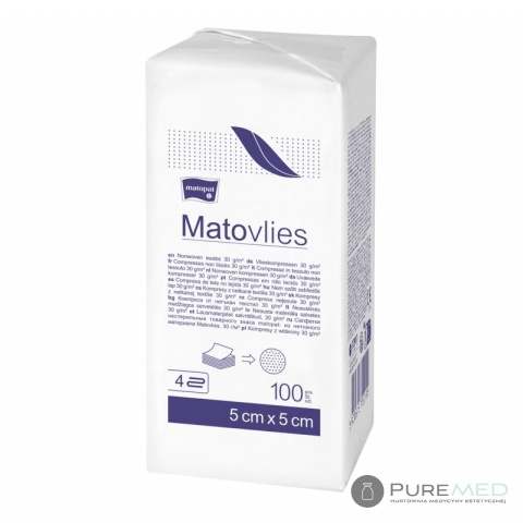 Нетканые сжатия в бумажном пакете Matovlies 100 шт 10х10 см